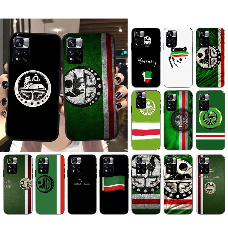 Chechnya Chechen Flag Phone Case For Xiaomi Redmi note 13 12 Pro 11S 11 10 Pro 10S 12S Redmi 10 13C 9C