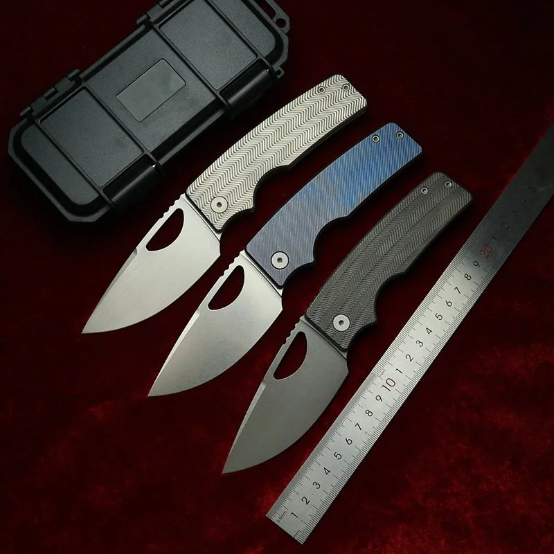 LEMIFSHE Made V3 OZ Rosie XL  60+HRC Real M390 Steel Blade Titanium handle   Pocket EDC Tool Camping Outdoor Folding Knife