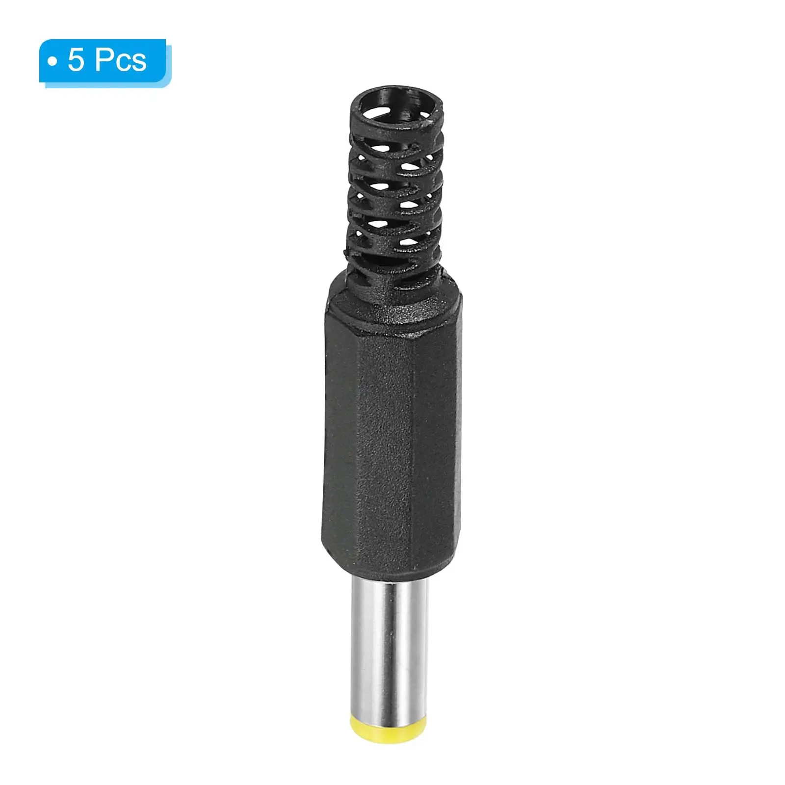 DC Male Barrel Connector 5.5x2.5mm/5.5x2.1mm Solder Type DIY Plug Replacement for Power Adapter Cable - 5/10/20pcs image 3