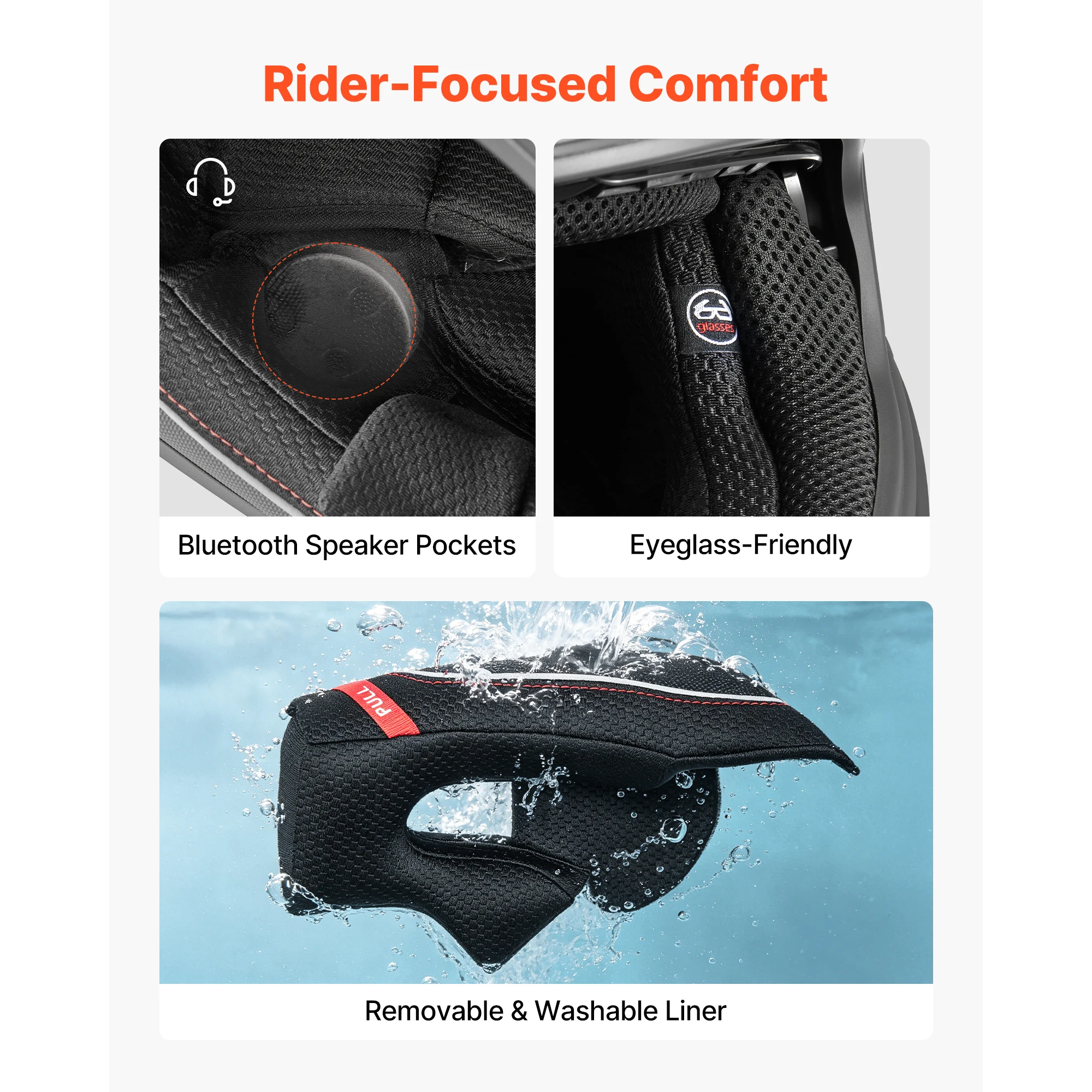 SucceBuy Full Face Motorcycle Helmets Dual-Visor Motorcycle Street Bike Helmet Lightweight Comfortable for Adults Men and Women
