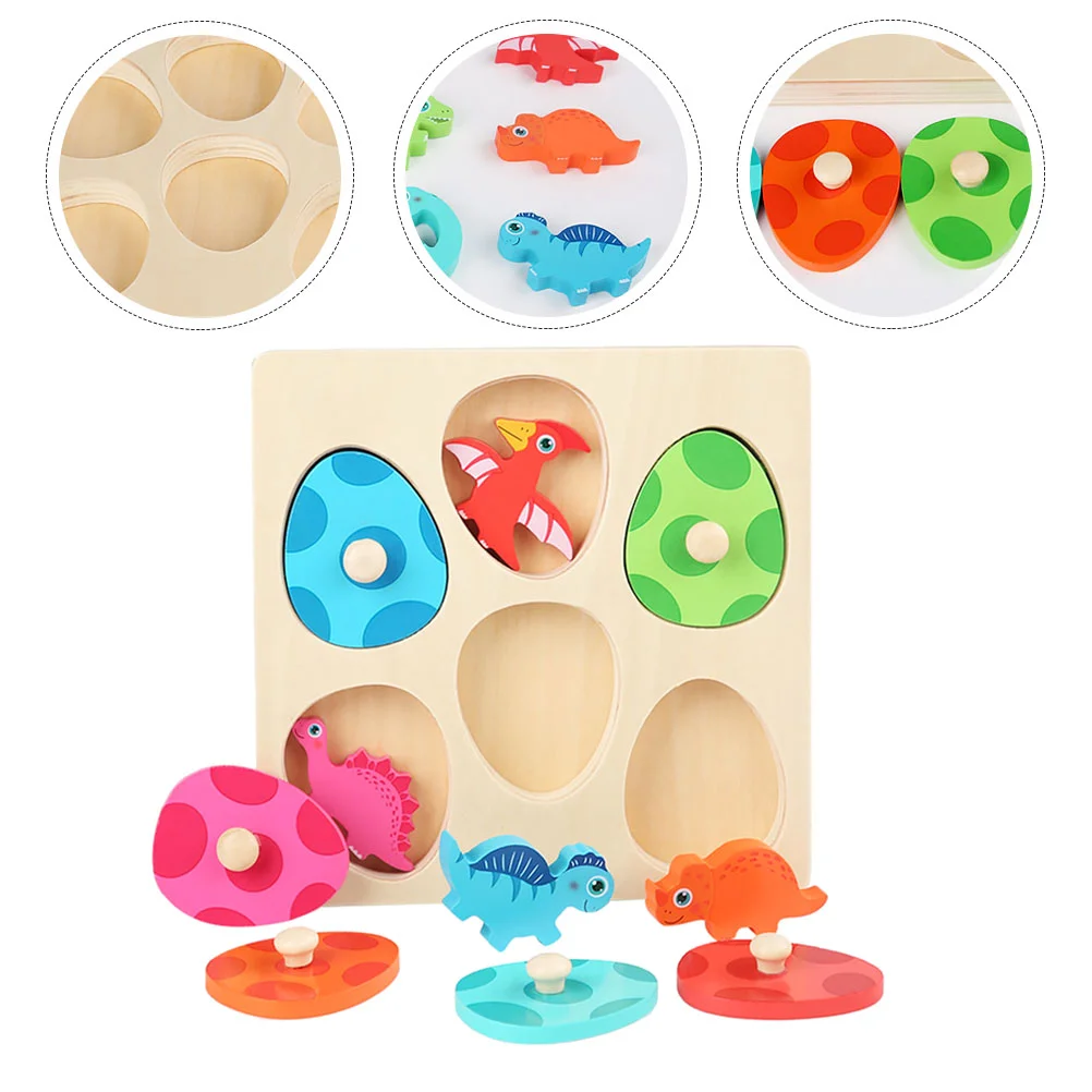 Multi-layer Dinosaur Puzzle Toddler Toy Brain Teaser Wooden Early Learning Educational Toys