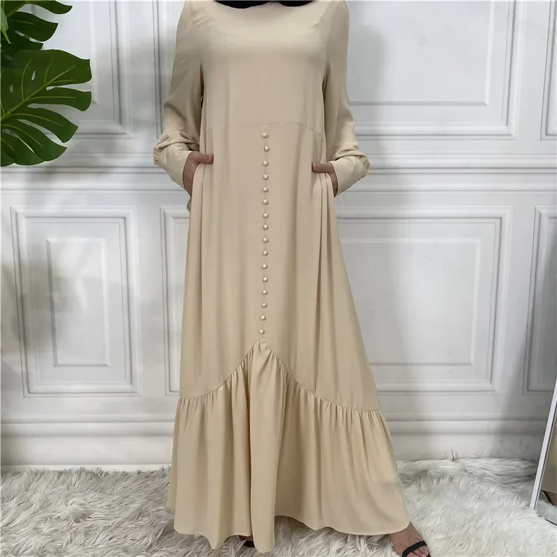 

Turkey Nida Abayas with Free Belt High Quality Muslim Modest Simple Dress EID Ramadan Islamic Clothing Vestido Longo Feminino
