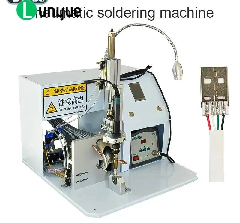 Pneumatic Soldering Machine Multi Wire Welding Switches, Led Light, Terminals Sensors Factory Soldering Machine Flexible Tin