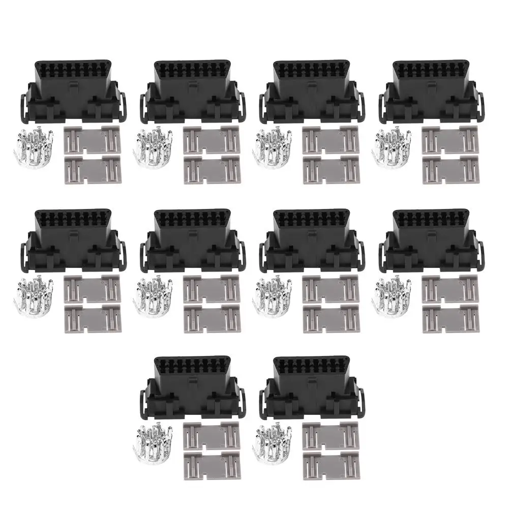 

Автомобильные аксессуары II 16-контактный гнездовой разъем OBDII кабель автомобильный адаптер штекер комплект для Kia J1962 автомобильные аксессуары