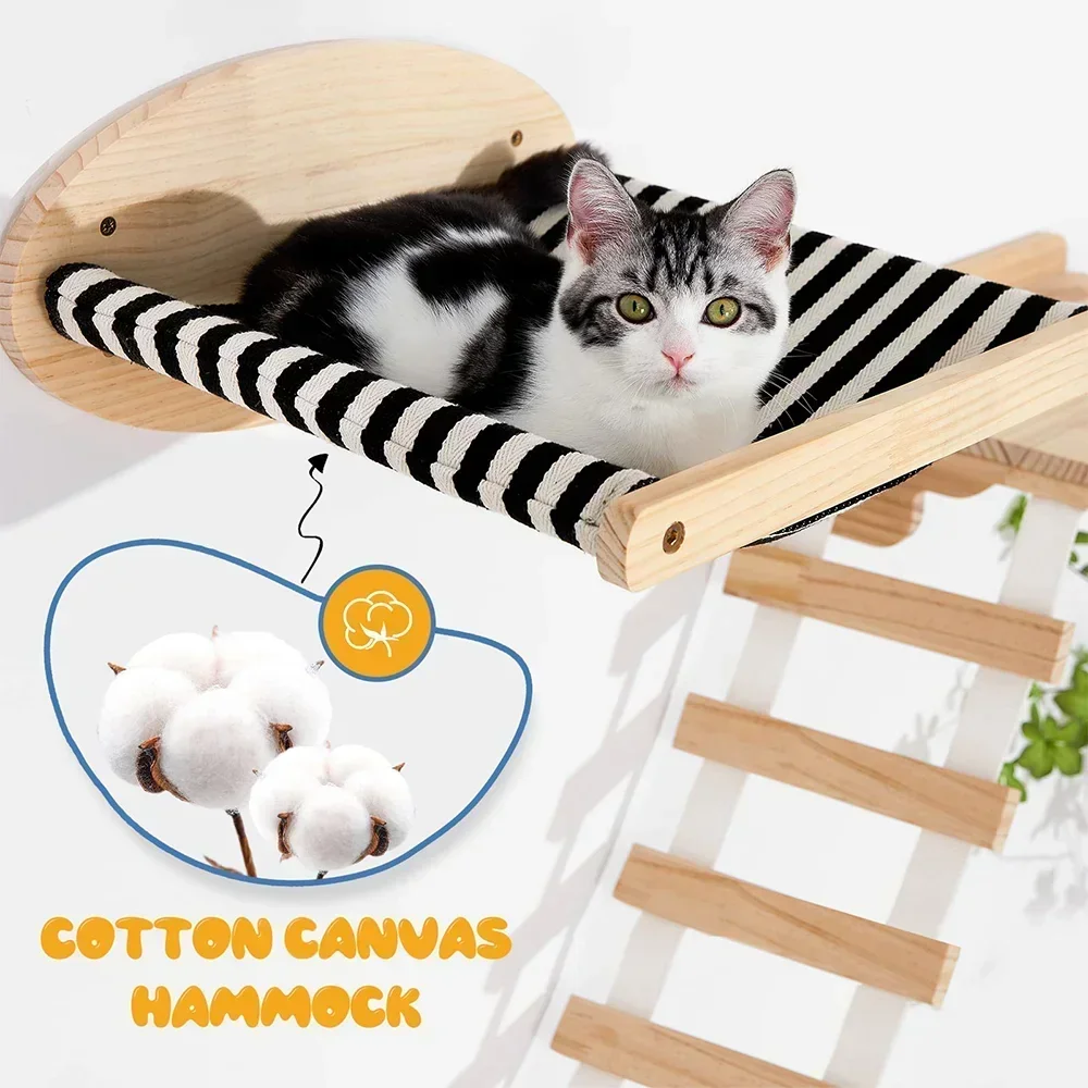 

Playing 2 For Climbing Hammock Perch Stairway Furniture Wooden Sleeping And Mounted Pieces Cat Bed Wall