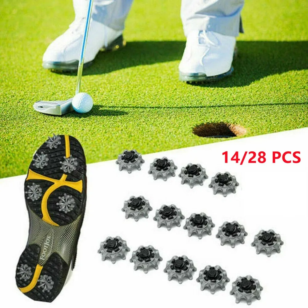 Golf Fast-Wist Studs Stollen neueste tragbare zuverlässige nützliche Golf Spikes Golf Soft Shoes Spikes Stollen 2,7x1,2 cm Golf Zubehör