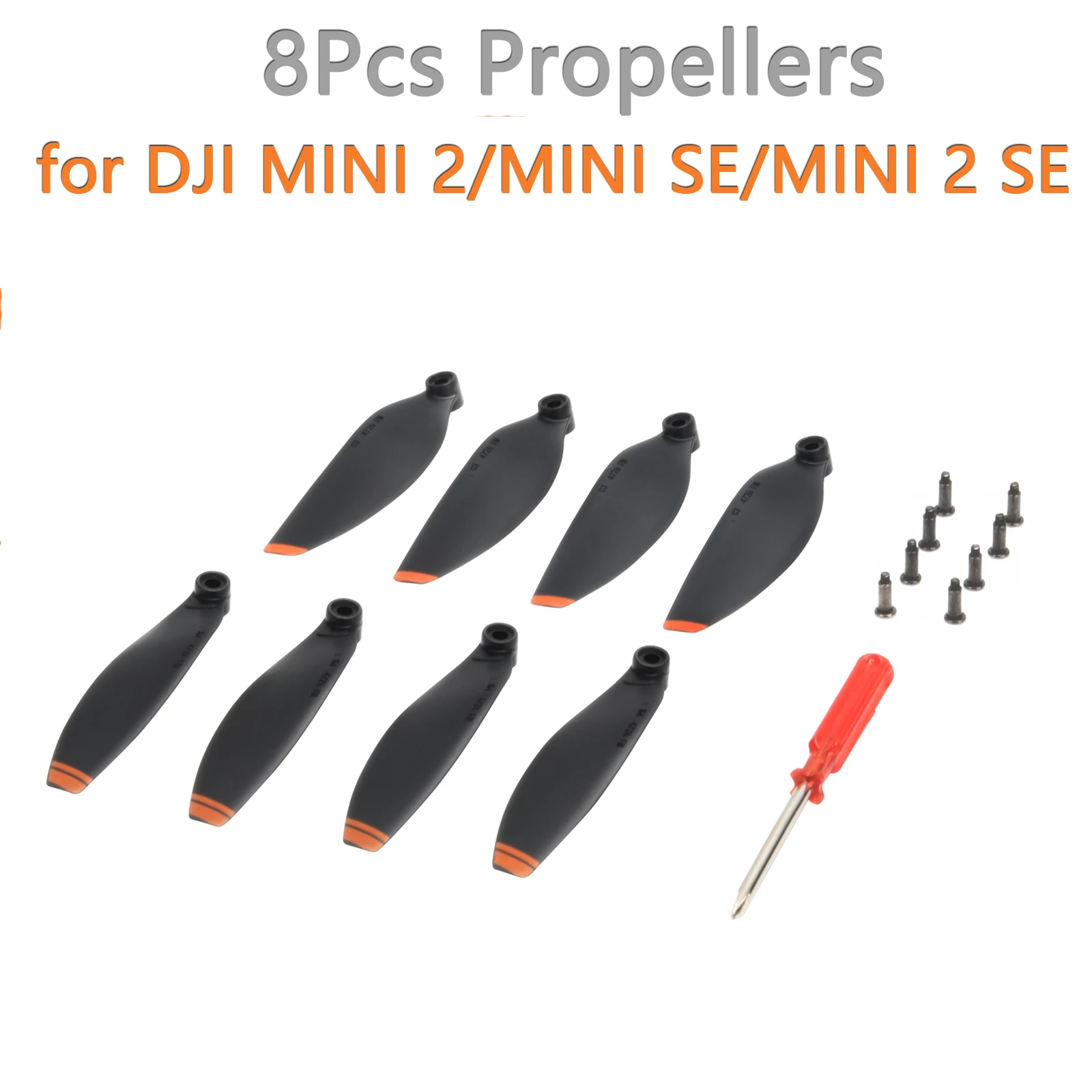 8 шт. 4726FM пропеллеры для дрона DJI Mini 2 MINI 2 SE, легкий реквизит, сменные лопасти, вентиляторы с крыльями, запасные части для DJI MINI SE