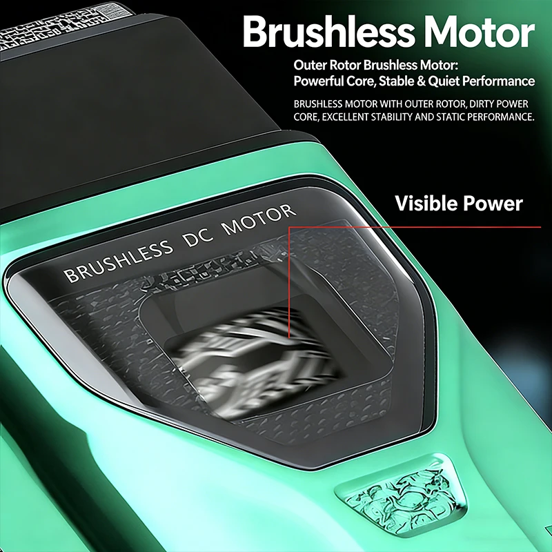 KEMEI KM-T299 Beard Trimmer Professional Double Foil Shaver LCD Display Shaver External Rotor Brushless Motor Beard Trimmer Men