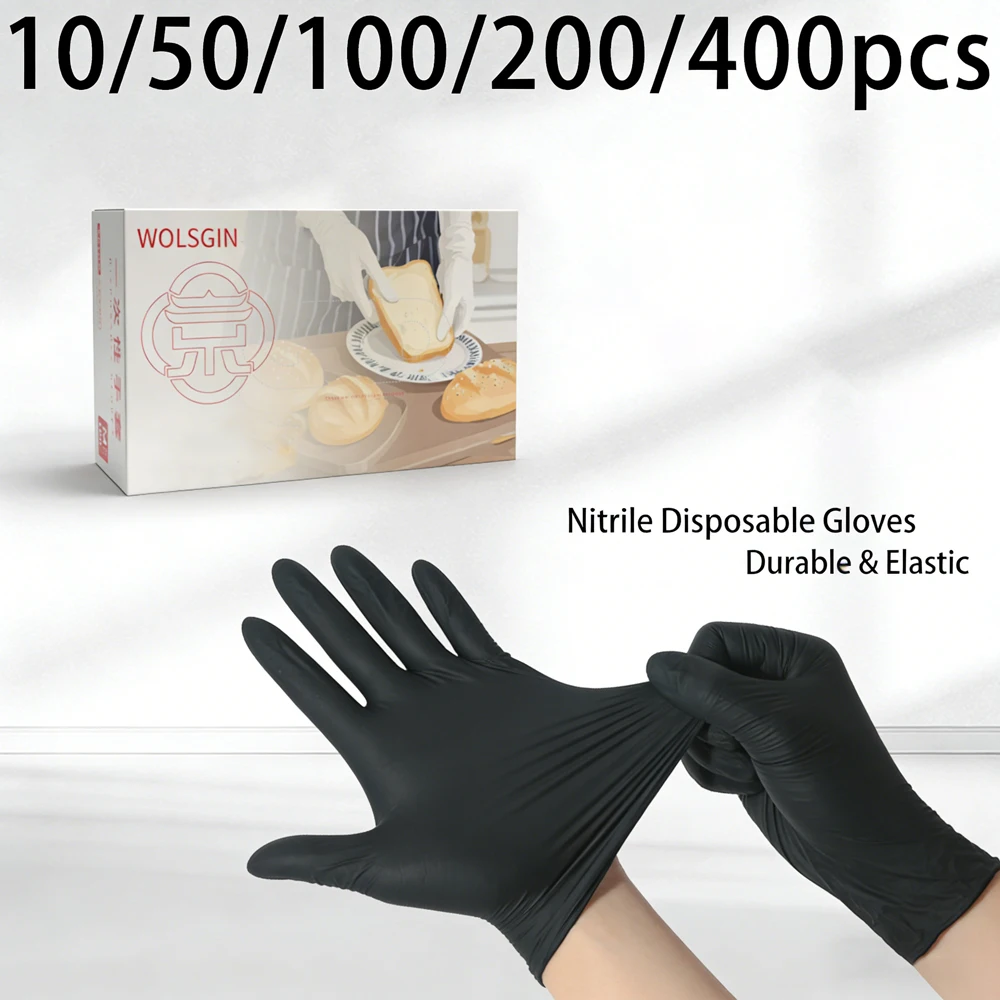 

Одноразовые синтетические нитриловые перчатки (10/50/100/200/400 шт.), для использования в ванной, окрашивания волос, уборки на кухне, работы с мелкими инструментами. ﻿