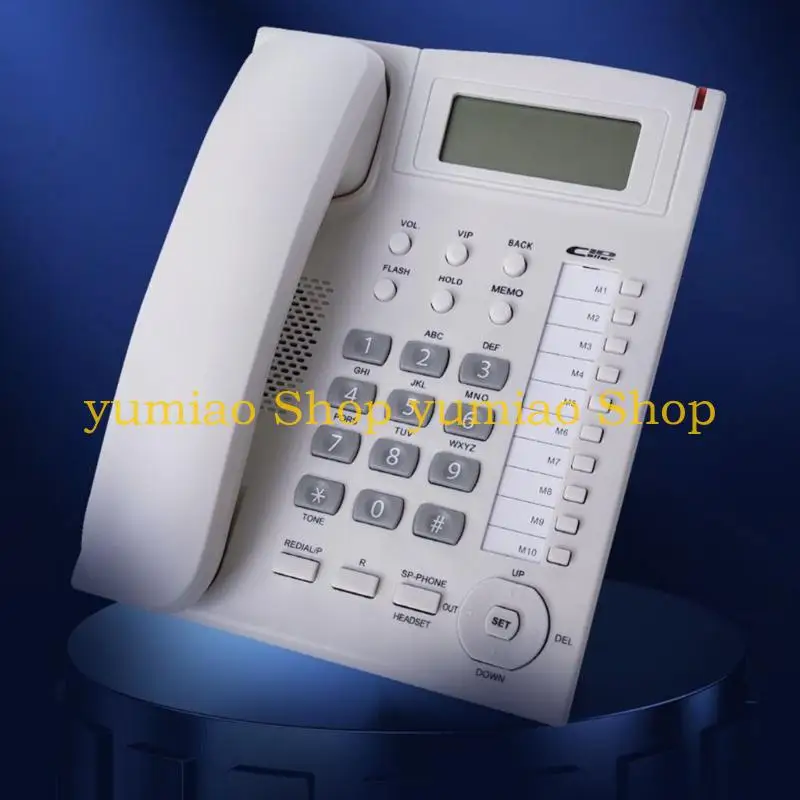587B Fixed Telephone Home Corded Landline Corded Desk Phone Caller Wire Telephone