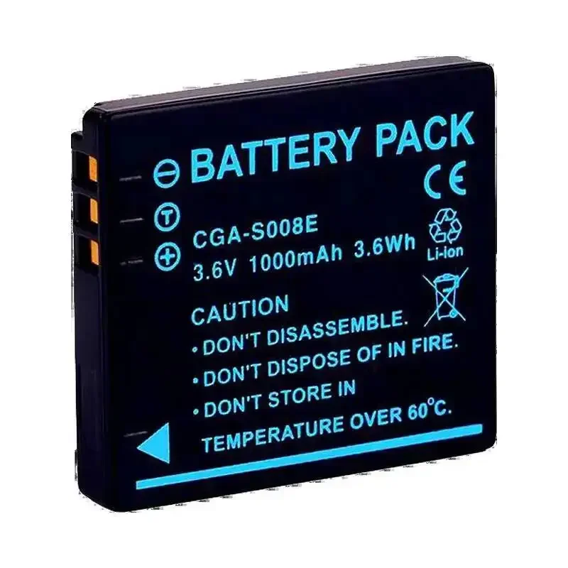 For Panasonic Sdr-S9 S18GK Sdr-SW20 S7GK Stable Power Supply 1000mAh Camera Battery Cgr-S008E High-Capacity