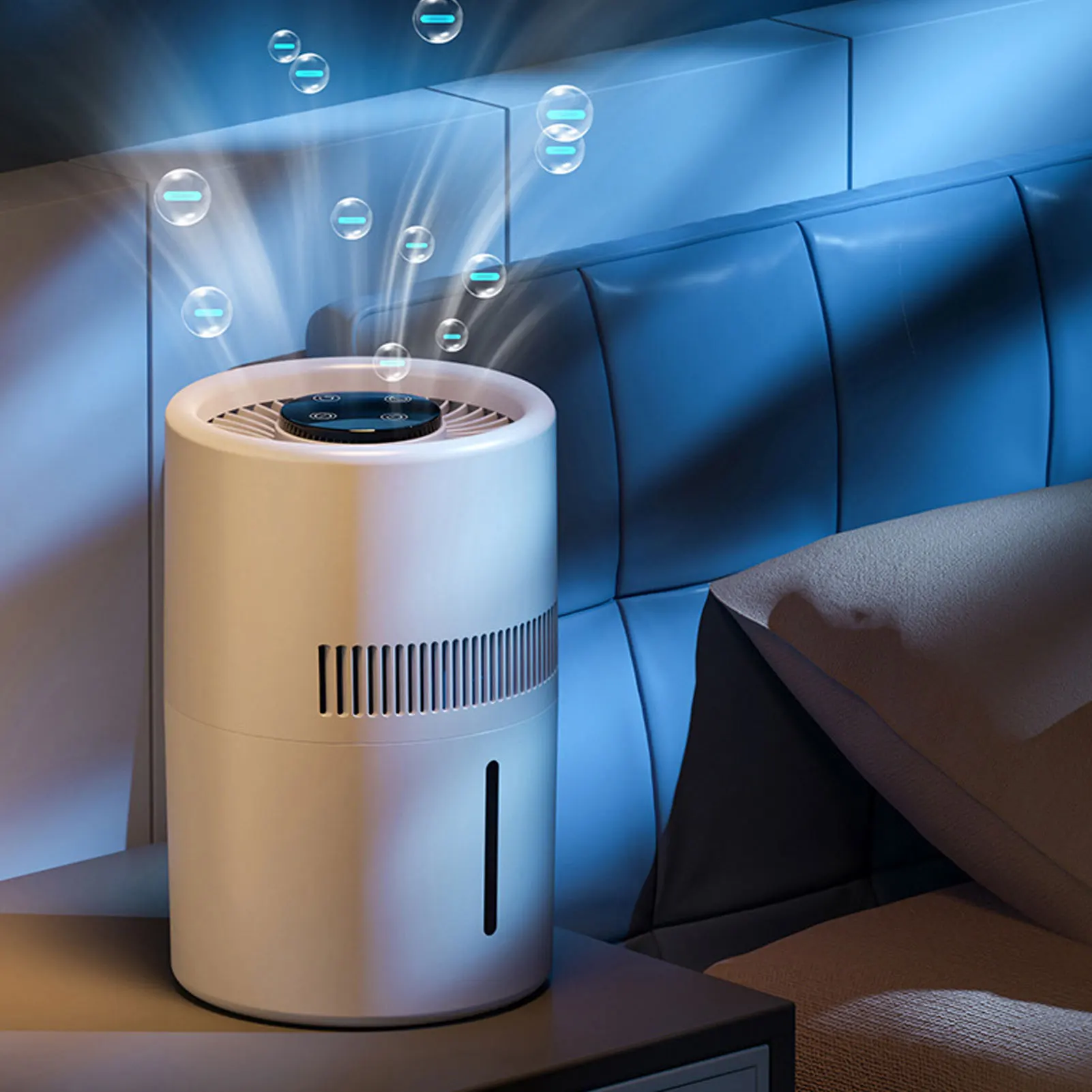 Humidifier Air Purifier and Humidifier 4L Water  Versatile Efficient Purification 5W Quiet Running for Home