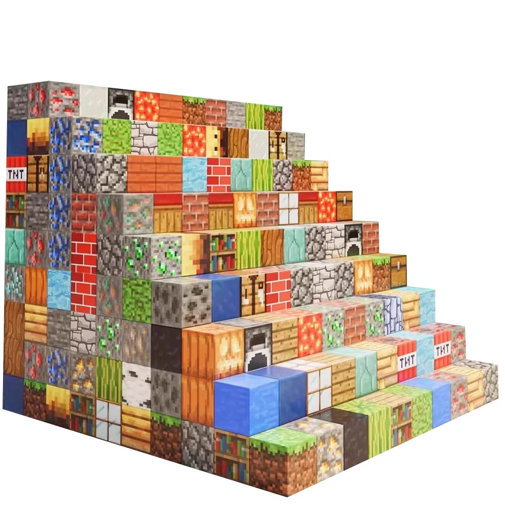 Zestaw magnetycznych klocków budowlanych Zbuduj scenę magnetyczną Gra Zabawka konstrukcyjna dla dzieci STEM Montessori Sensoryczne kostki do gry Zabawki Prezent