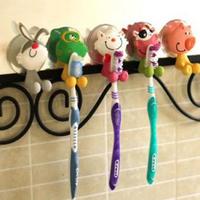 Cartoon Animals Toothbrush Suction Cup Tooth Brush Storage Holder Toothbrush Rack Lovely Rabbit Kids Children Toothpaste Hanger