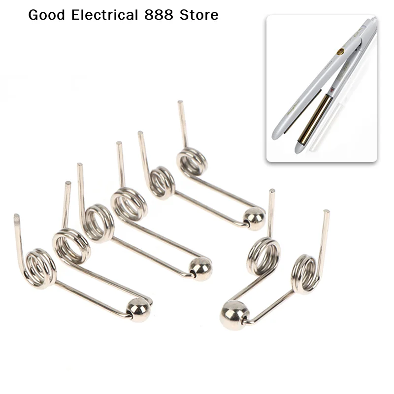 【G】2Pcs Wire Diameter 1.2mm Curling Iron Replacement Double Return Torsion Spring Hair Curling Rod Accessories