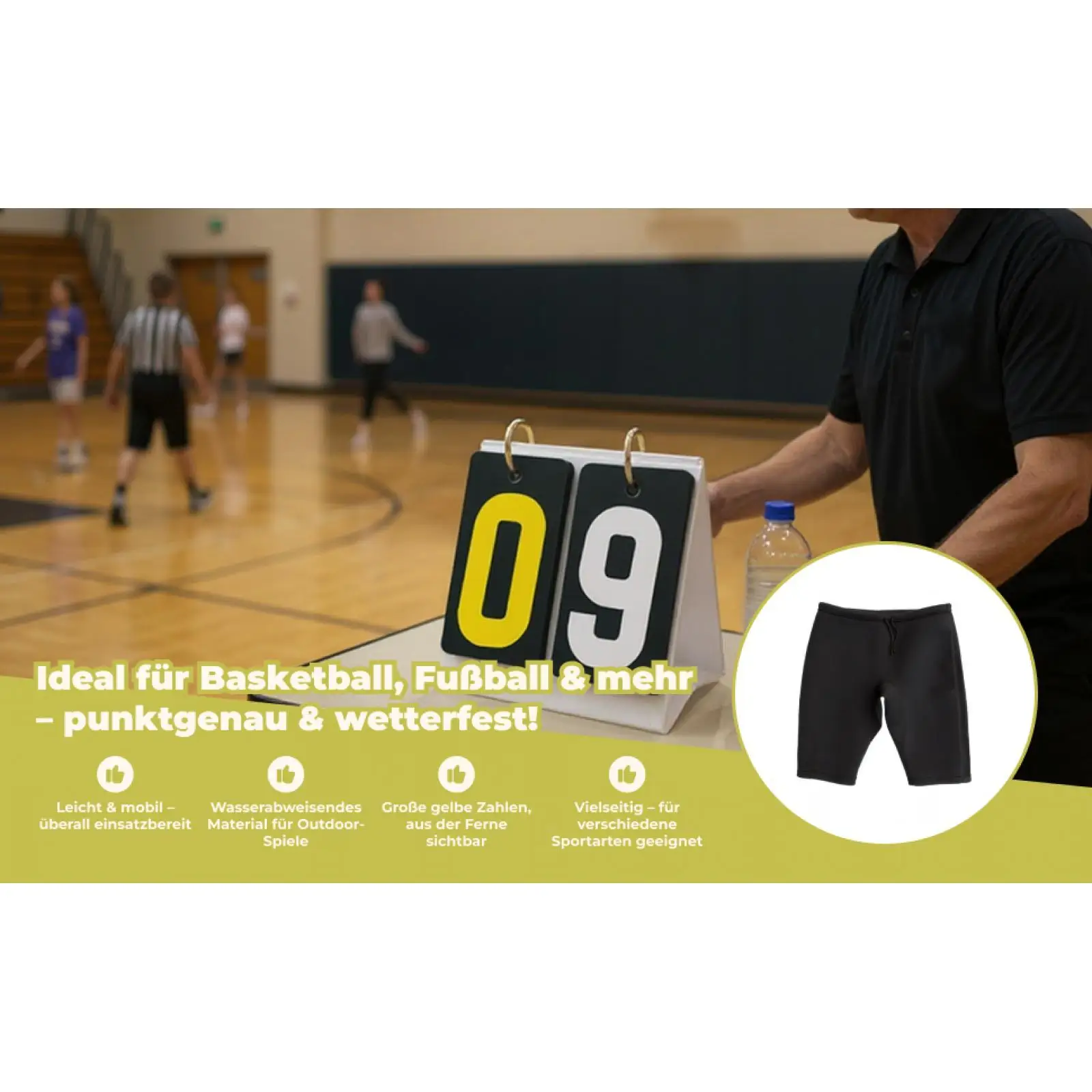 

Multi Sports Scoreboard 2 Digit Table Score Flipper for Outdoor Coaches