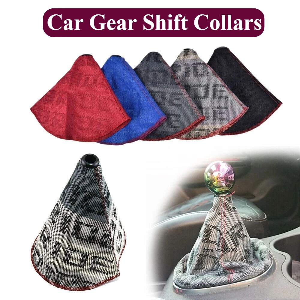Shifter Boot Cover Bride Racing Hyper Fabric Shift Knob MT/AT Stitches For Cars