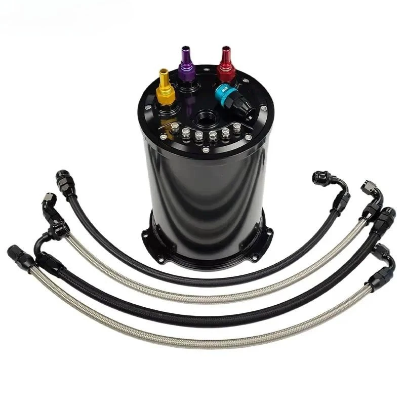 2026BJR Racing Car Modification Quick Release Fitting Kit with Triple Hanger Surge Tank AN8 Pre-installed Kit for Racing Upgrade