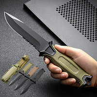 Hot Selling Stainless Steel Outdoor Survival Knife Portable Camping Pocket Knife Military Tactical Self-defense Hiking Knife