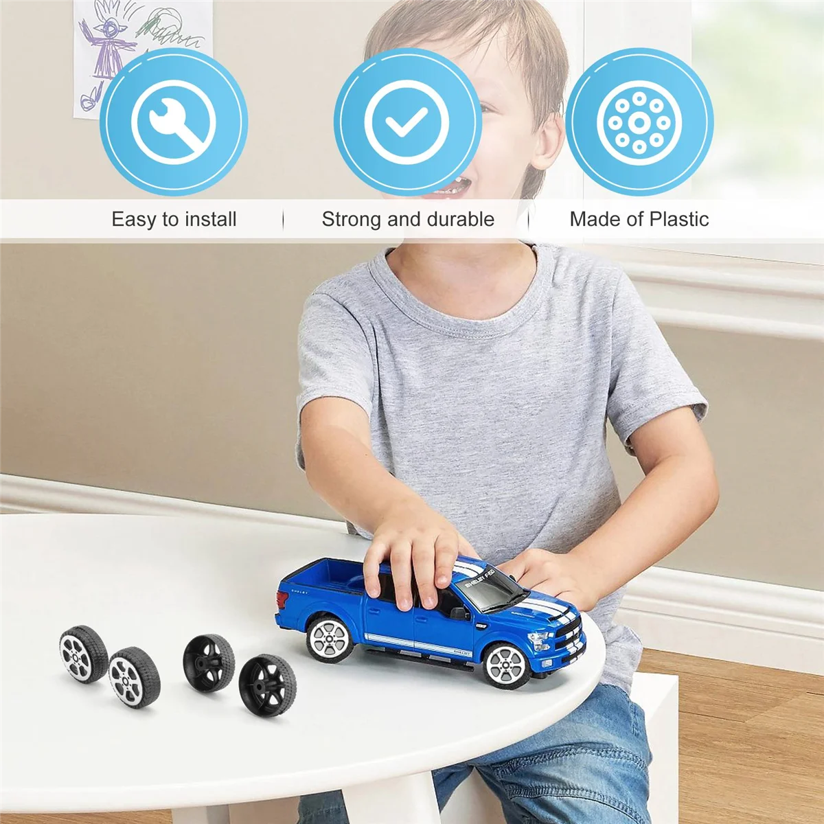 جديد البلاستيك لفة 2 مللي متر ضياء رمح سيارة نماذج من الشاحنات اللعب عجلة 20 مللي متر x 6 مللي متر 20 قطعة