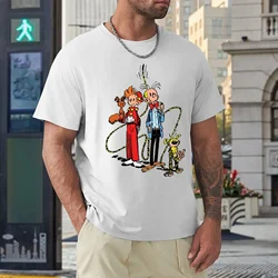 Marsupilami & Spirou ) T-shirt Fresh Motion Tshirt Top Quality Fitness Funny Novelty Eur Size