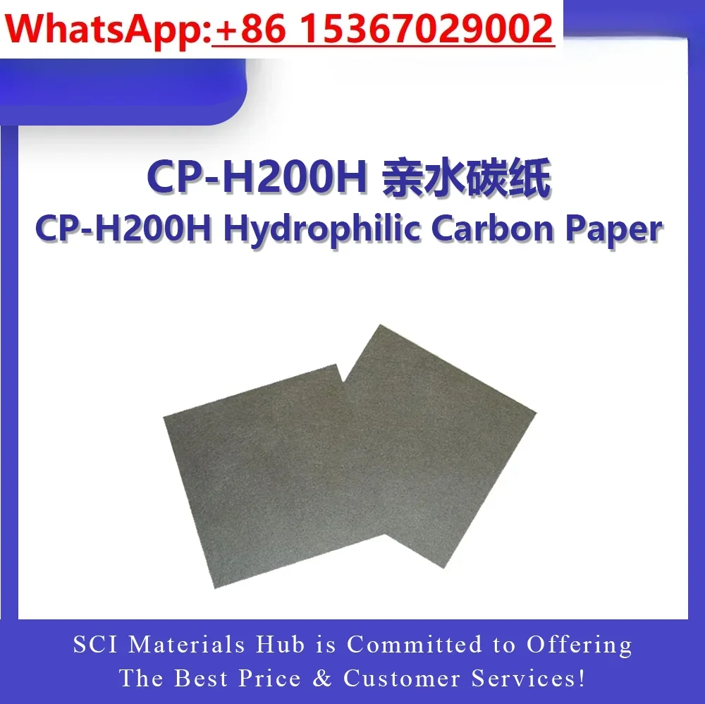 CP-H200 Raw Carbon Paper, Hydrophilic/Hydrophobic Microporous Carbon Paper Toray 060 Carbon Paper Substrate