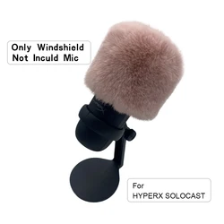 Blue Mantis Reduce NoiseDead Cat Pop Filter Artifical Fur Windscreen Muff Windshield For Hyper X Solocast Microphone Furry Cover