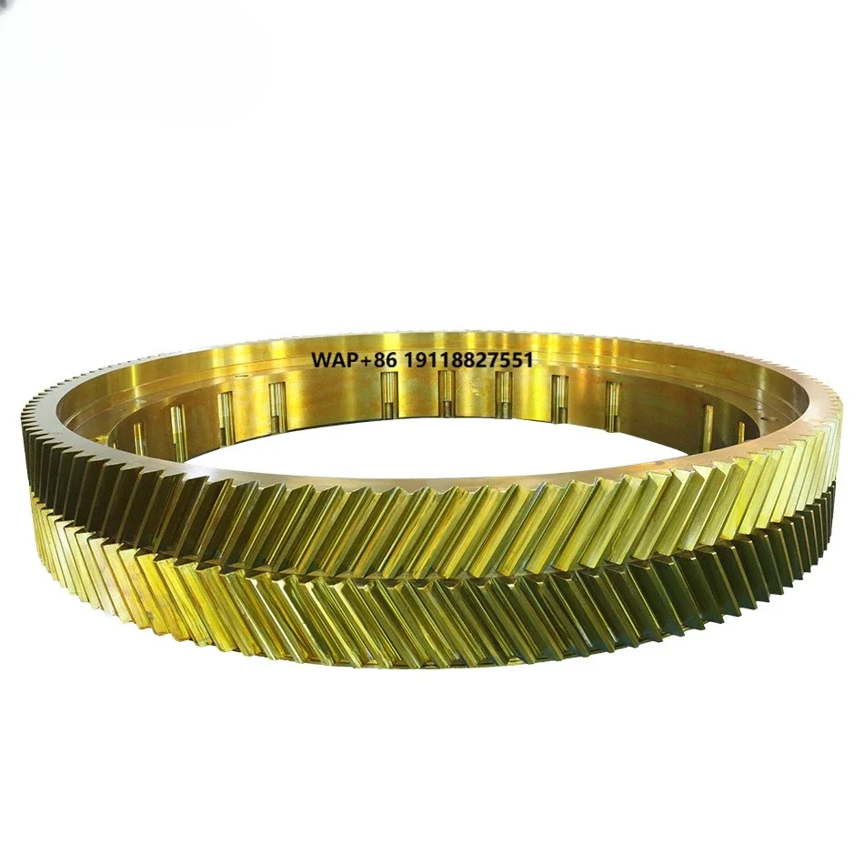 OEM Heavy Duty Transmission Steel Forging Large Diameter Herringbone Gear Wheel Double Helical Gear