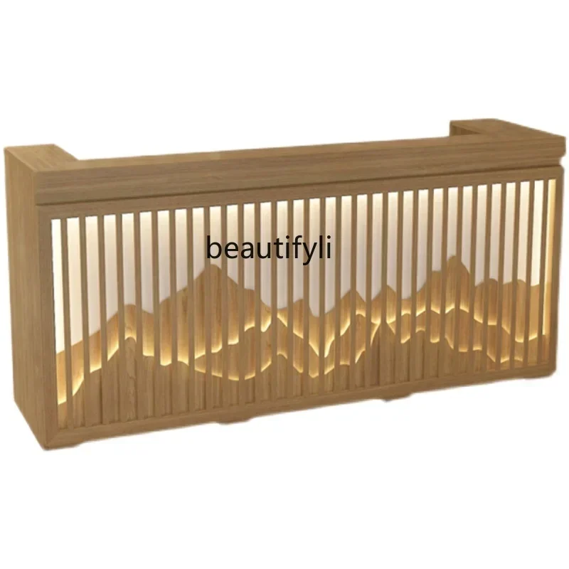 

Y Chinese Classical Style Cashier Desk Beauty Salon Health Foot Bath Ear Cleaning Restaurant Famous Tea House Front Desk