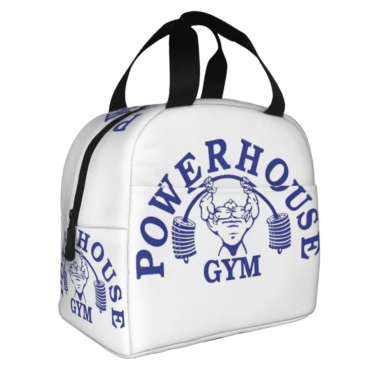 Powerhouse Gym Logo Lunch Bag Women Thermal Cooler Insulated Lunch Box for Office