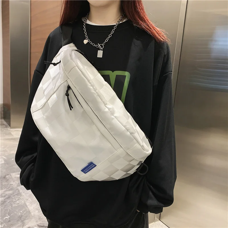 Large Capacity Women Waist Bags Fashion Chest Bag Unisex Street Hip-hop Shoulder Crossbody Bag Outdoor Sport Fanny Pack Belt Bag