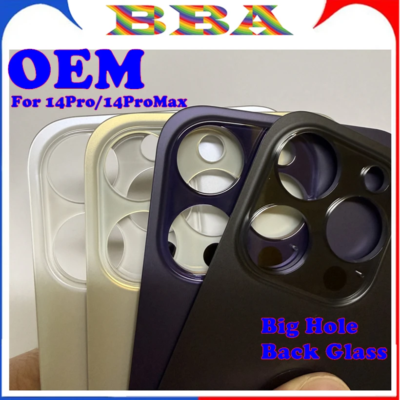 

For iPhone 14 Pro / 14 Pro Max Big Camera Hole Back Glass Panel Phone Battery Back Cover Housing Case Panel Rear Glass