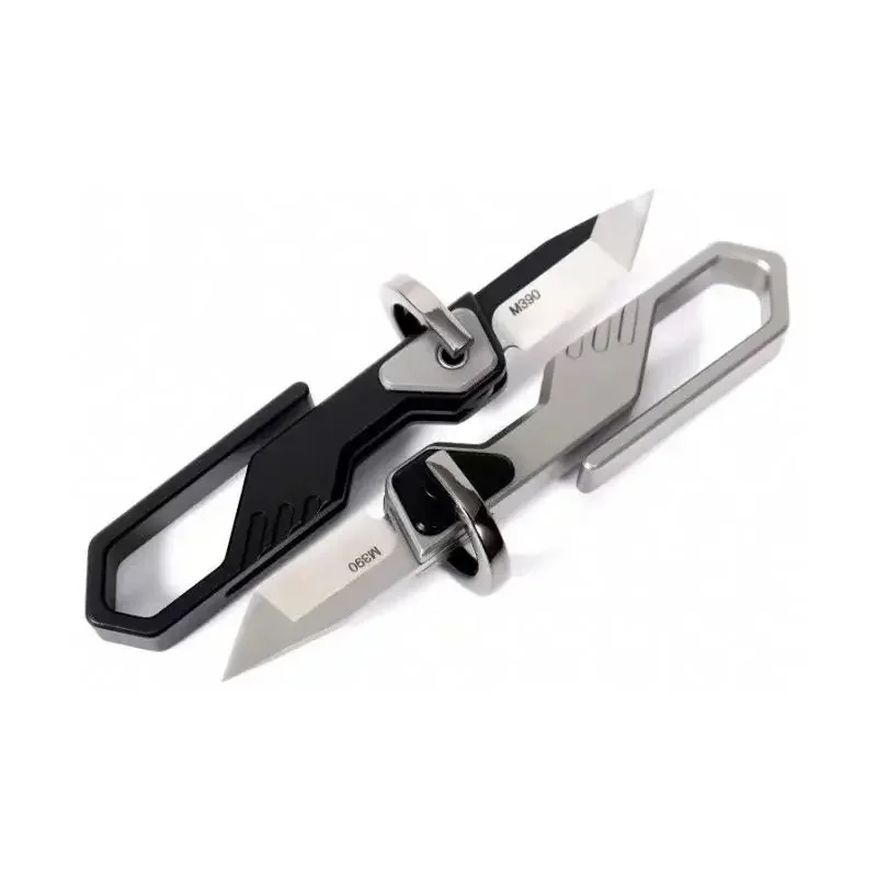 

Mini Keychain Pocket Folding Knife M390 Blade TC4 Titanium Alloy Handle Tactical Rescue EDC Survival Tool Knives Ножик бабочка