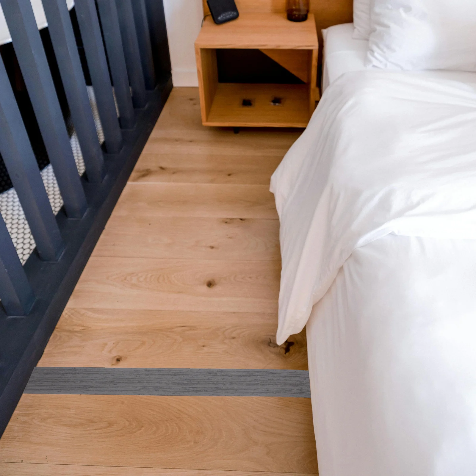 شريط انتقال أرضي ذاتي اللصق، عصا تقشير، عتبة المدخل بطول 5 أمتار، شريط زخرفي مرن غير متساو