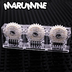 Marumine-ギアボックスmocビルディングブロック、テクノロジーパーツ、76019、6588、4716、機械自動車ワーム部品組み立てアクセサリー