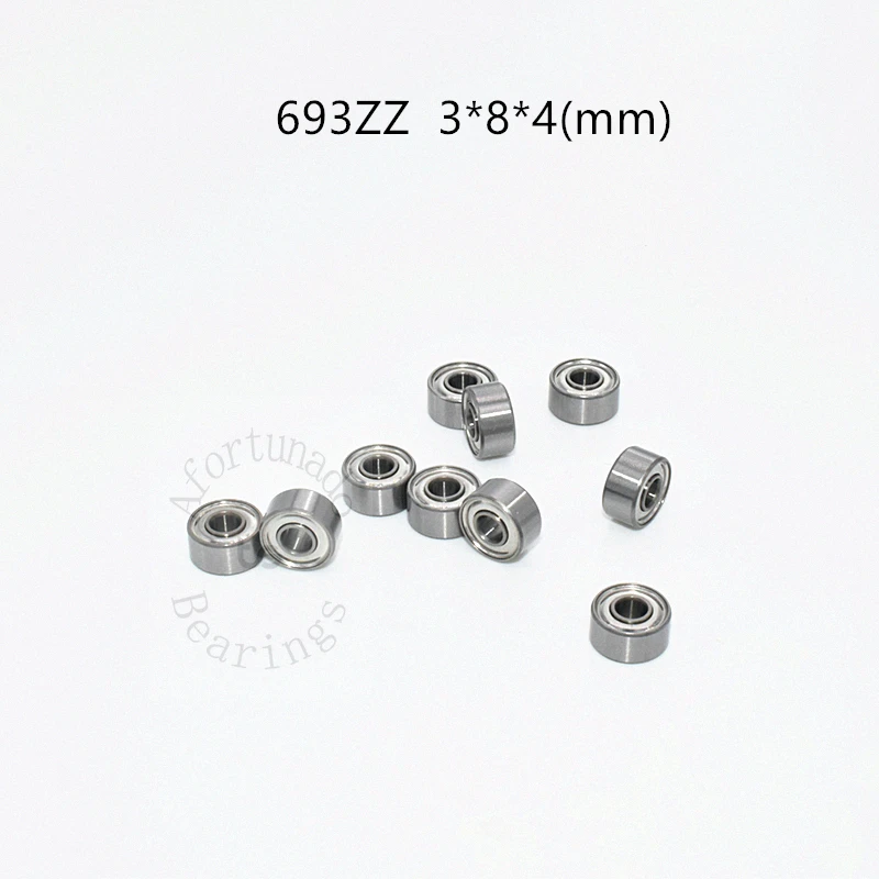 693ZZ Bearing 10pcs 3*8*4(mm) chrome steel Metal Sealed High speed Mechanical equipment parts