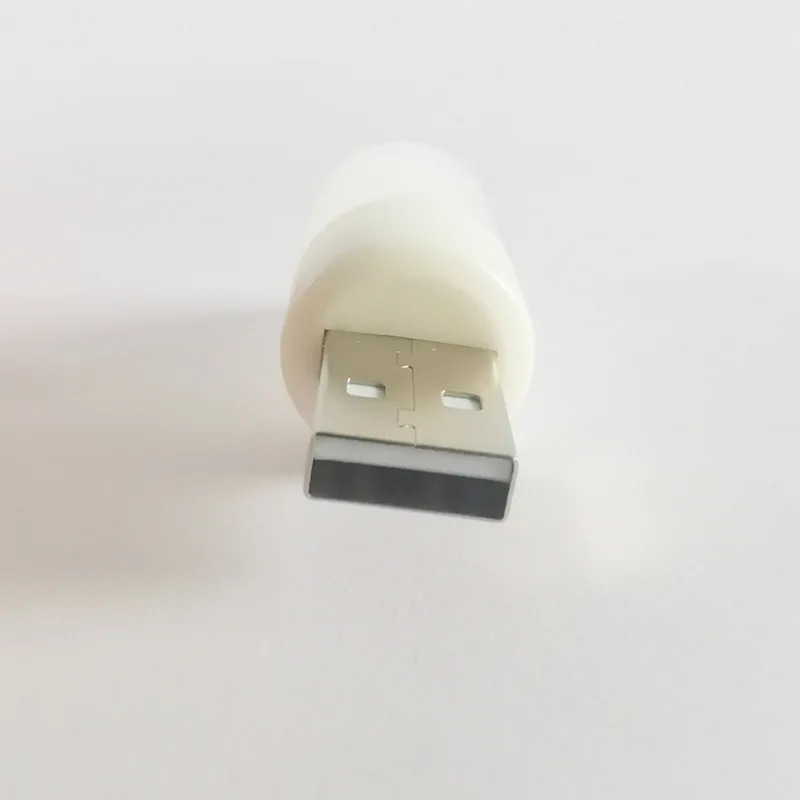 البوب ص ​ المحمولة USB LED ضوء الليل 5 فولت 1 واط حليبي الأبيض قذيفة LED مصباح دافئ/بارد أبيض لمبة LED صغيرة الاتصال مع بنك الطاقة Noteboo