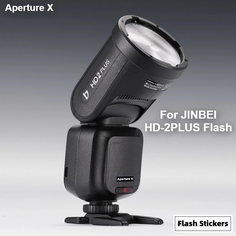 Para jinbei HD-2PLUS hd2plus hd 2plus decalque pele câmera flash luz envoltório de vinil filme anti-risco casaco protetor