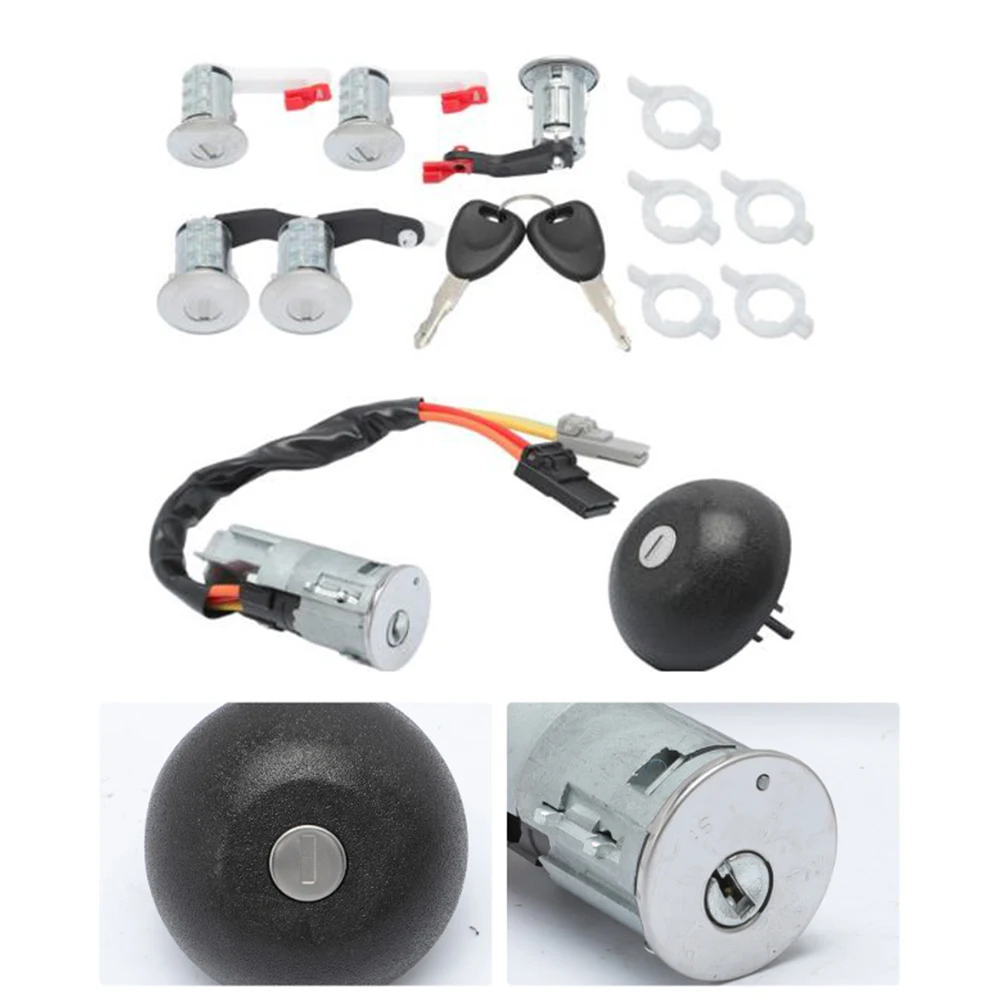 Para Renault para Vauxhall cerradura de dirección interruptor de encendido Kit de cilindro de bloqueo para modelos 7701471592 proceso de reemplazo fácil