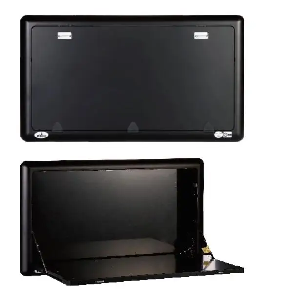 

Black 500*450*25mm RV Picnic Table with Max Loading 30KGS, ASA Plastic Material RV Body Accessories Picnic Table with LED Light