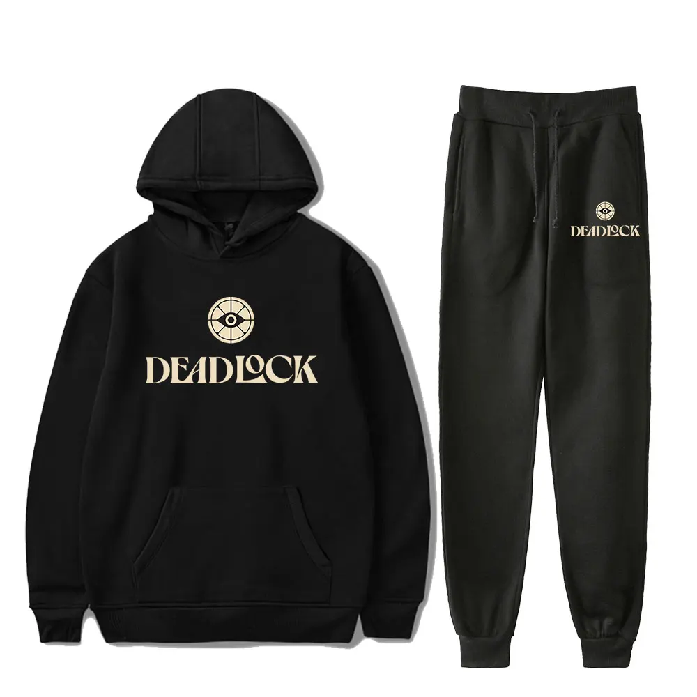 

Hot Game Deadlock Vintage 90s PULLOVER Fashion Merch Hoodies Sports Set Men Hoodies Pants Two-Piece Pullover Women