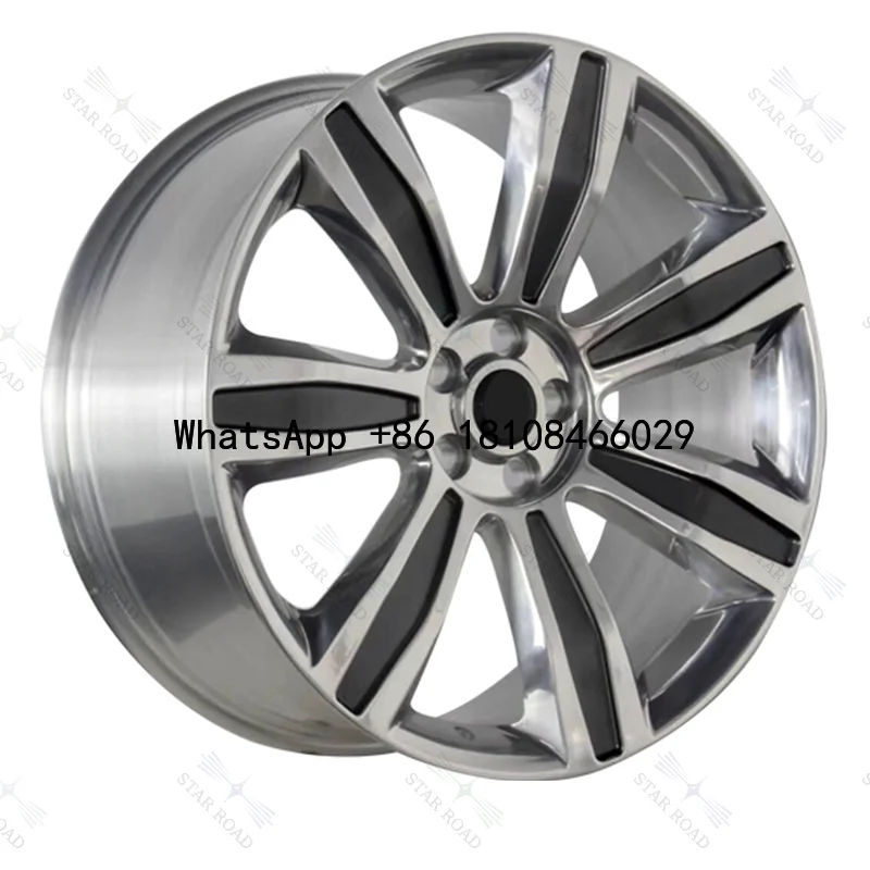 

RCSR New Silver Bright Black Finish 5x112 5x114.3 Passenger Car Forged Wheel Multi Spoke Luxury Rim for Wrangler Tundra RAPTOR