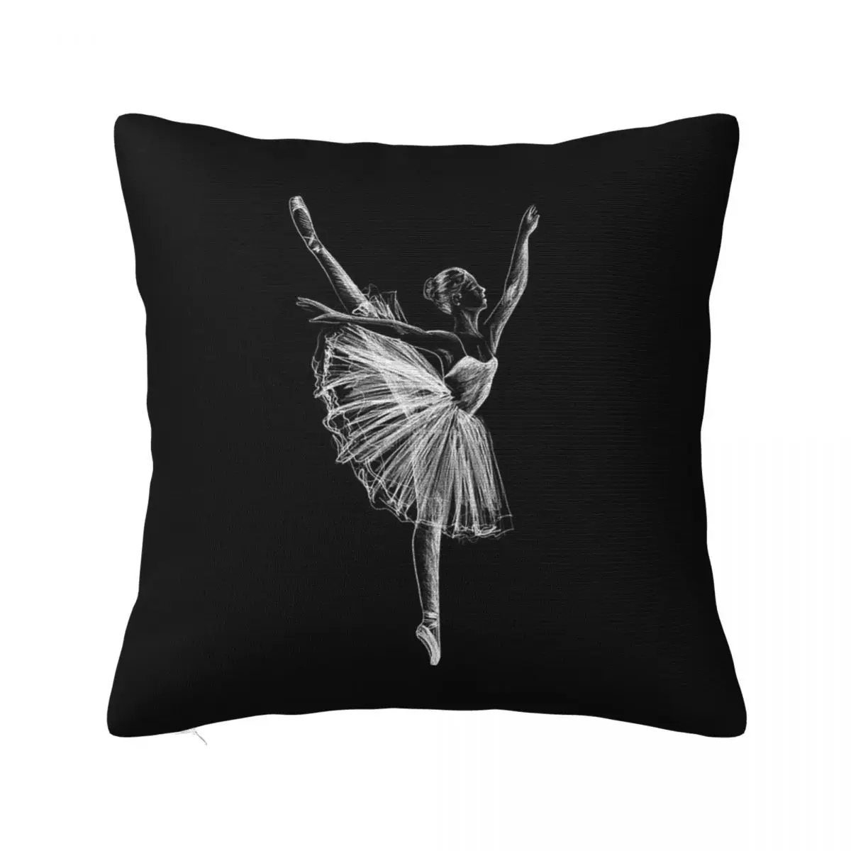 

Ballet Dancing Girl Ballerina Pillowcase Soft Polyester Cushion Cover Gift Boy And Girl Pillow Case Cover Home Zipper 45*45cm