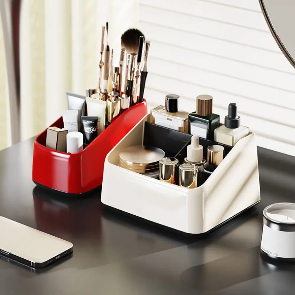 

Simple Large Capacity Desktop Organizer Sundries Student Storage Box ABS Mini Stationery Organizer Case Student