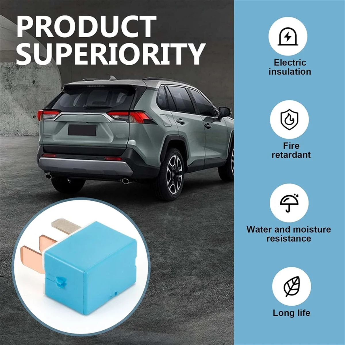 A002 4PCS Car AC Relay, 12V 4 Pin Plug and Play Retrofit Relay Replacement 90987-02027,for