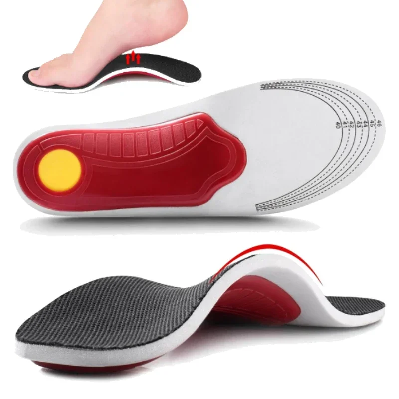 Premium High Arch Support Insoles Gel Pad 3D Arch Support Flat Feet Orthopedic Foot Pain Damping Cushion Foot Care Tool