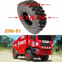 JDM-81 RC Truck JDModel Rubber Tyre 100mm Cross-country Car Tire For 1/14 1/10 DAKAR Xpand Rally Tamiya Crawler 770s MAN Parts