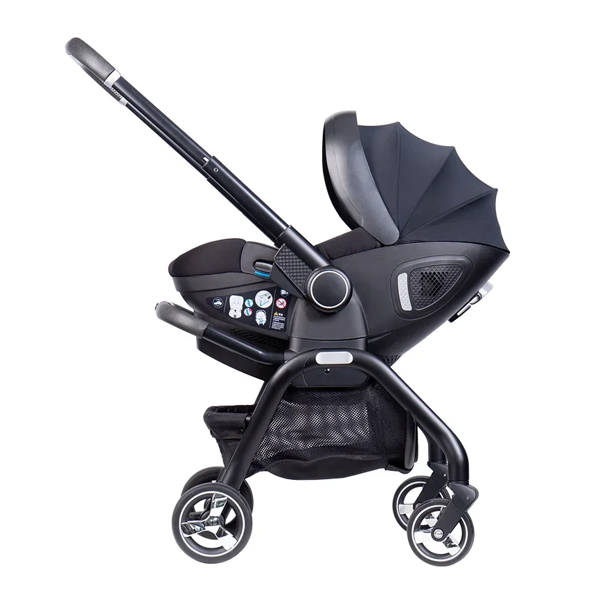 Car seat Stroller 4 In 1 Multifunctional and Foldable design with Baby Carriage Basket Portable Travel System Stroller