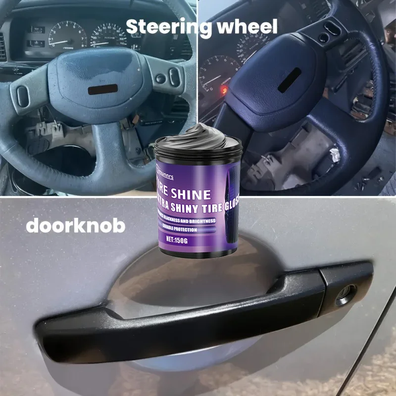Auto Plastic Repair Kit for Faded Scratched Trim Bumpers Dashboards - Long-Lasting UV Protection No Repair Skills Needed