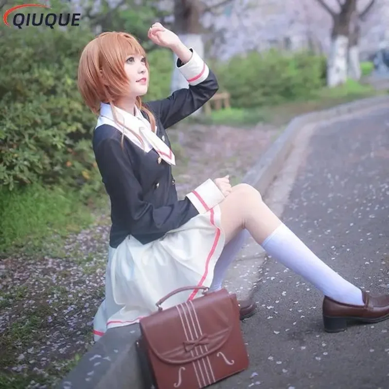 

2025 11, аниме Cardcaptor, карнавальный костюм, прозрачная карта, Kinomoto Sakura Tomoyo Daidoji, школьная форма, женский наряд, полный комплект